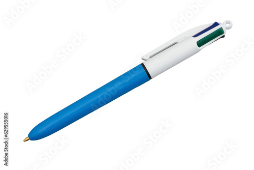 Obraz na płótnie Retro four colored pen isolated on white w salonie
