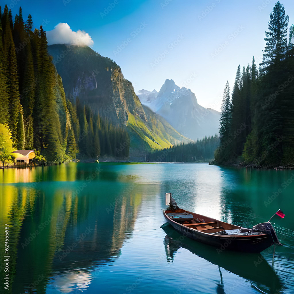 lake and mountains lake and mountains