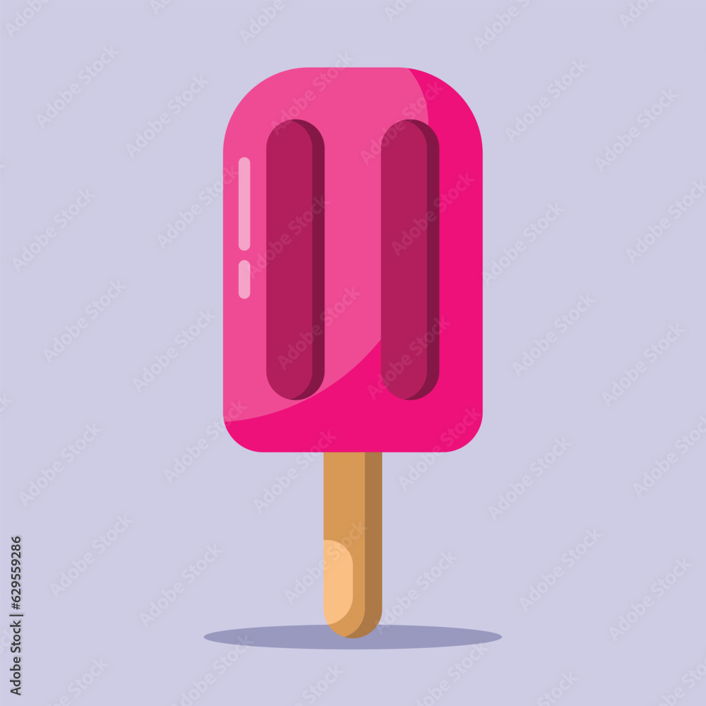 Popsicle icon. Subtable to place on spring, food, etc. Popsicle icon. Subtable to place on spring, food, etc.