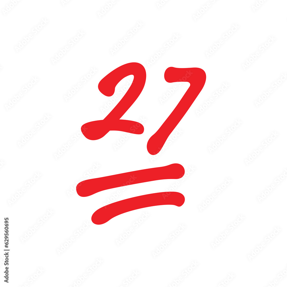 27 points exam score, eighteen points grade results - Vector 27 points exam score, eighteen points grade results - Vector