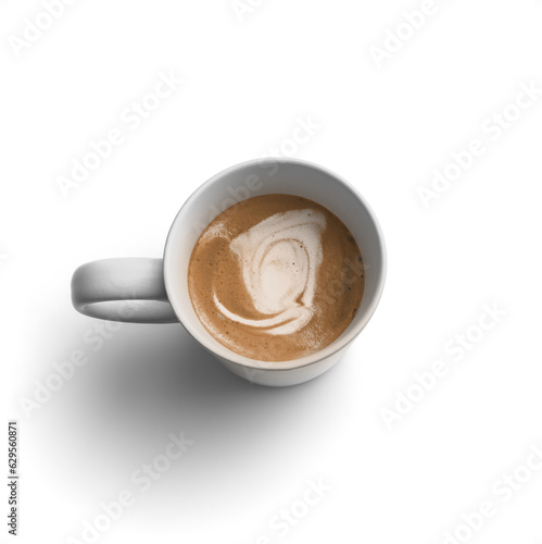 Valokuva White Coffee Drink Cup Angled