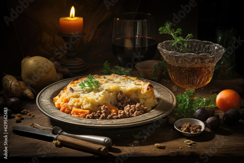 Sheperds pie  still life