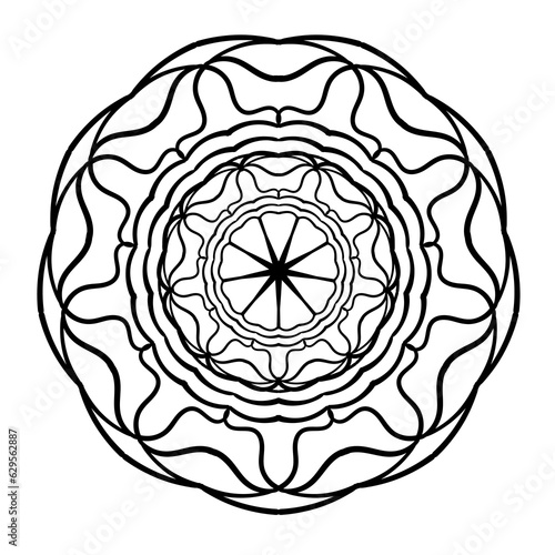 Abstract doodle ornament. Vector design element.