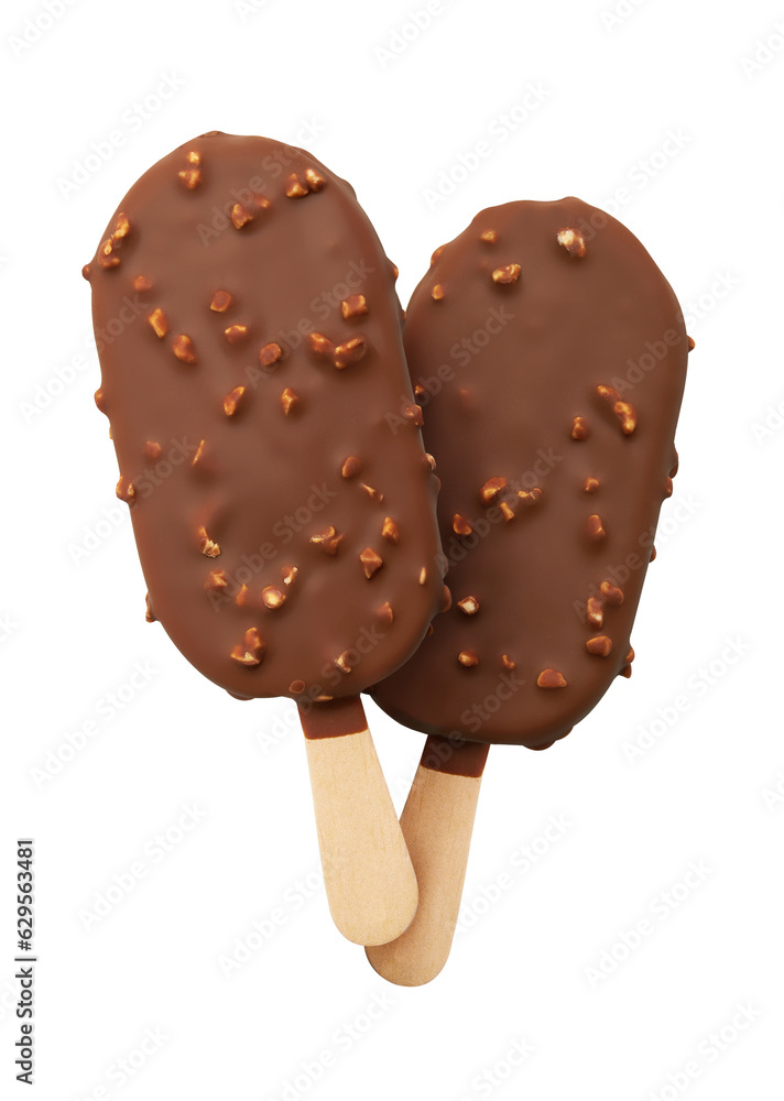 Ice cream isolated on a white Ice cream isolated on a white