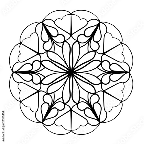 Abstract doodle ornament. Vector design element.