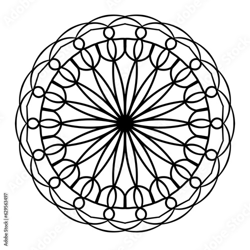 Abstract doodle ornament. Vector design element.
