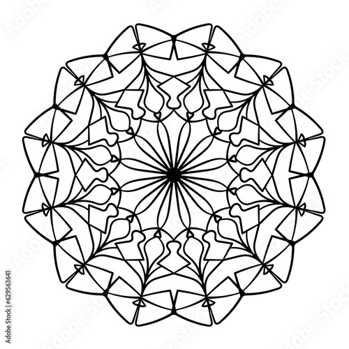 Abstract doodle ornament. Vector design element.