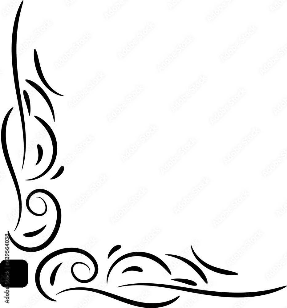 Fototapeta premium line border corner