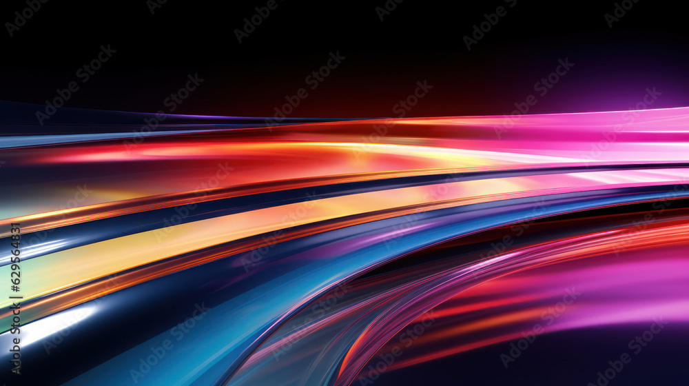 Highway in motion at night Highway in motion at night
