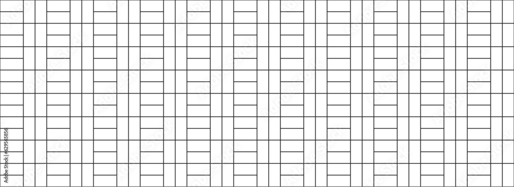 grid tile background. white seamless basket weave patter for kitchen backsplash, bathroom wall, shower. ceramic vector grid tile texture