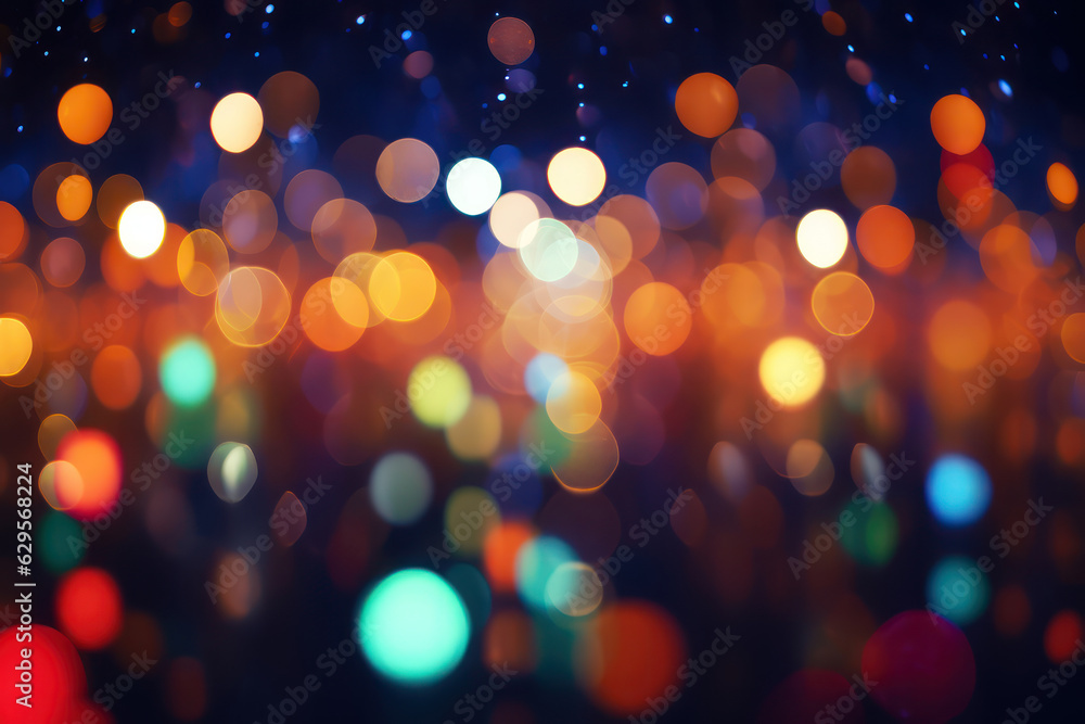 Obraz premium Abstract colourful Bokeh lights backdrop 