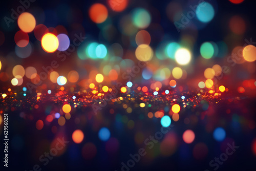 Abstract colourful Bokeh lights backdrop 