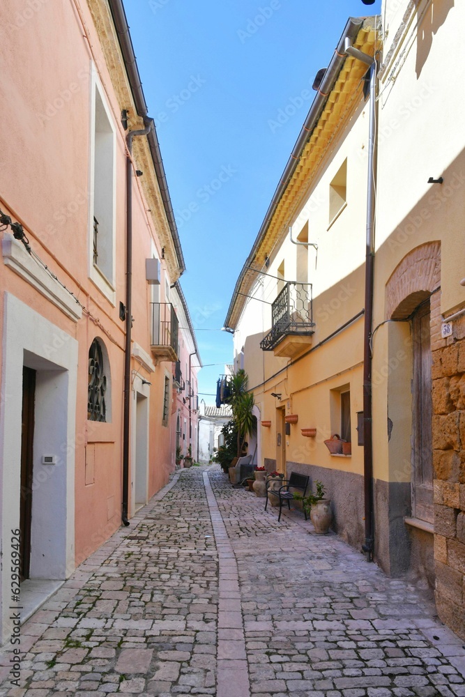 The Molise village of Larino, Italy.