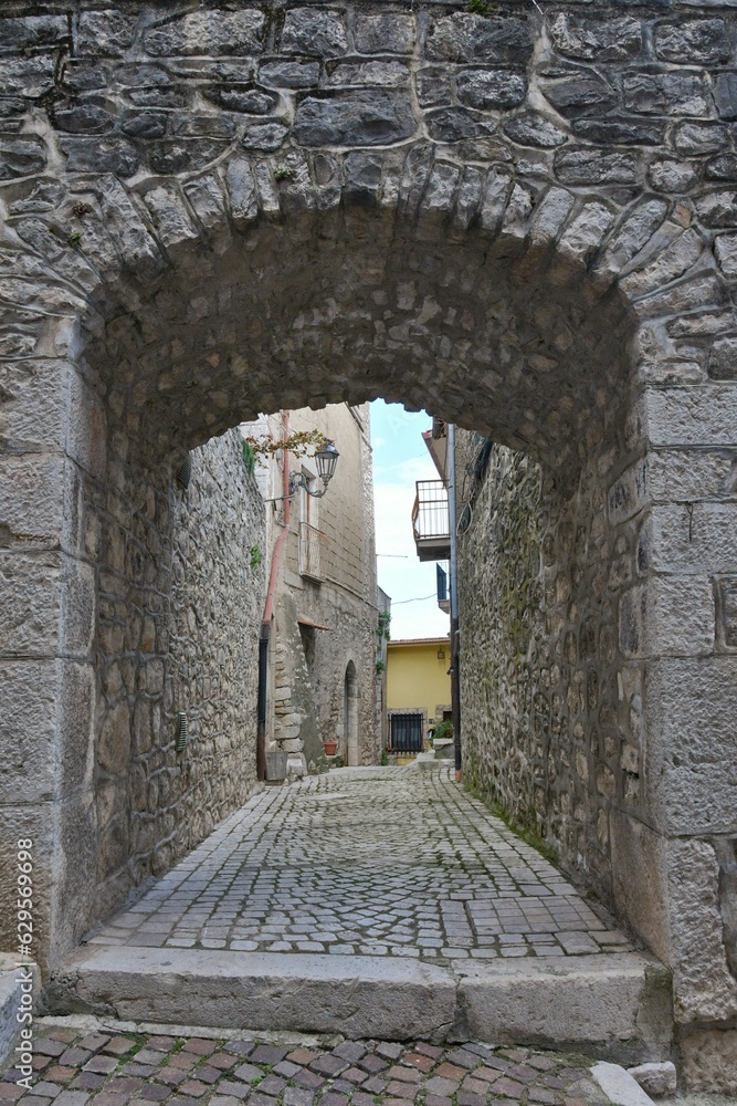 Naklejka premium The Campanian village of San Lupo, Italy.
