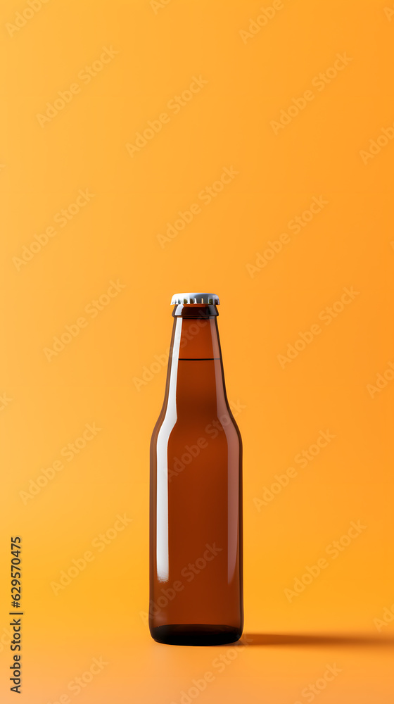Beer Bottle in front of a Background - Product Photo Beer Bottle in front of a Background - Product Photo