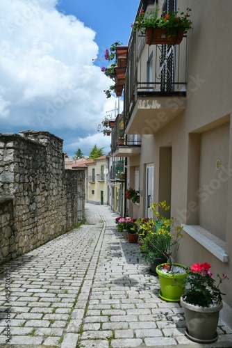 Fototapeta Naklejka Na Ścianę i Meble -  The village of Sant'Angelo dei Lombardi in Campania, Italy.