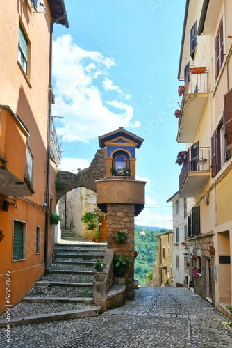 The historic village of Subiaco, Italy photo