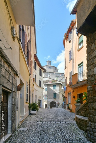 The historic village of Subiaco  Italy