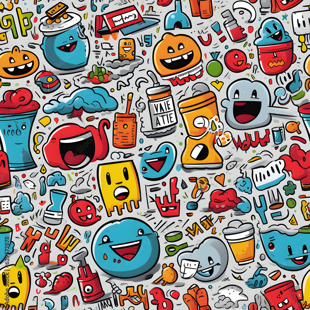 Happy Cartoon Doodles Happy Cartoon Doodles