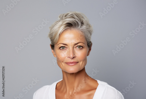 a beautiful and confident woman in her 50s