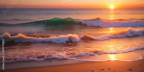 Strand im Sonnenuntergang