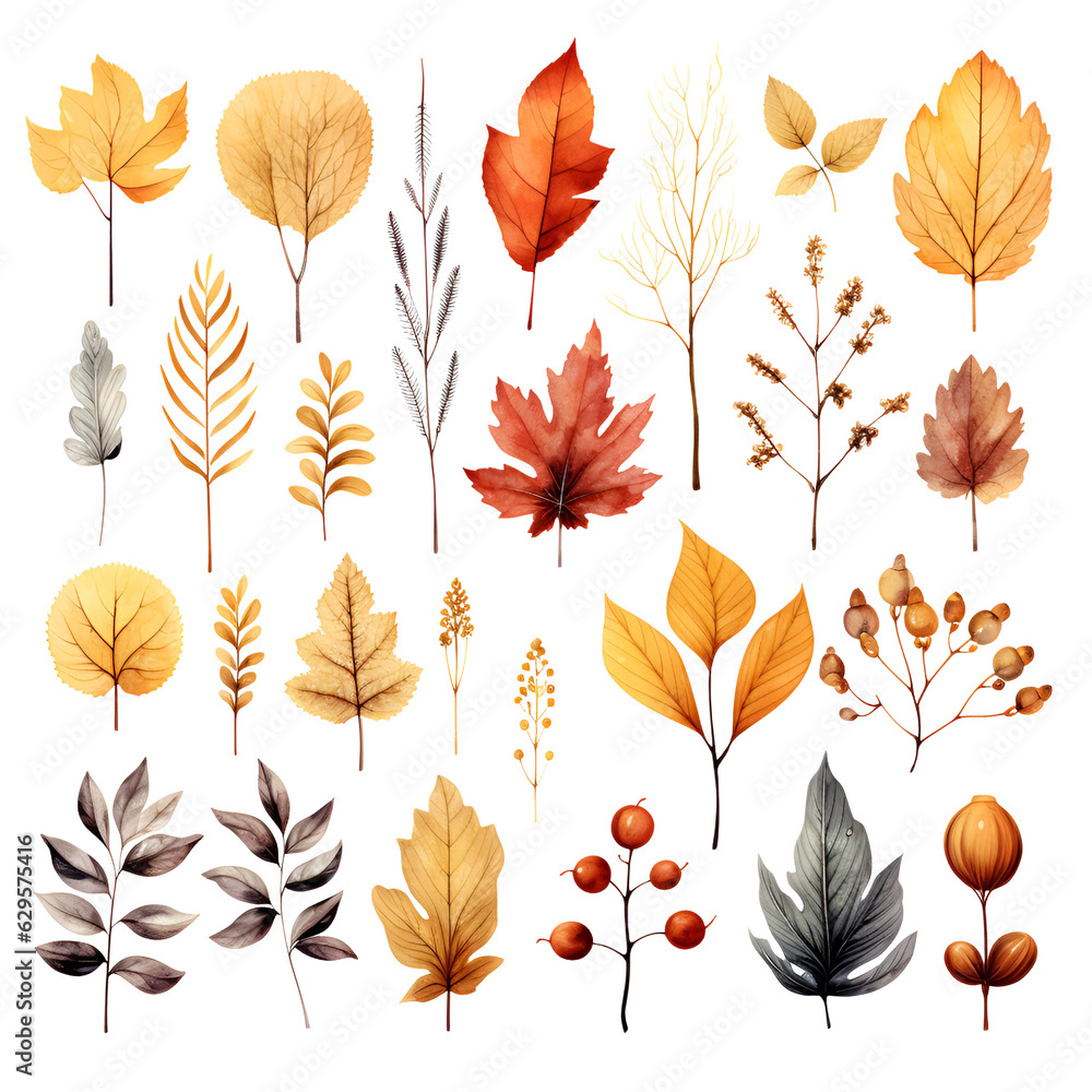 Obraz premium Autumn clip art