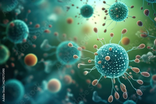 Intricate virus macro designs expose the pandemic's captivating yet dangerous allure.