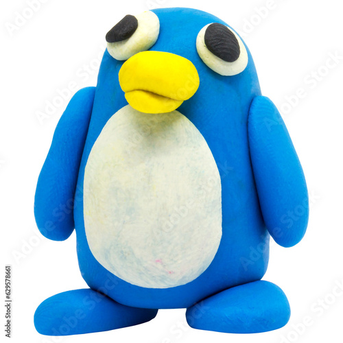 Handmade plasticine cute Penguin 