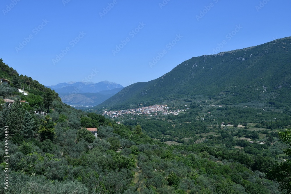 Landscape of Campania region, Italy.
