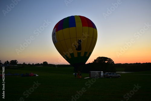 Indianola, Iowa, , USA - July 29, 2023: National Balloon Classic Hot Air Balloon Festival