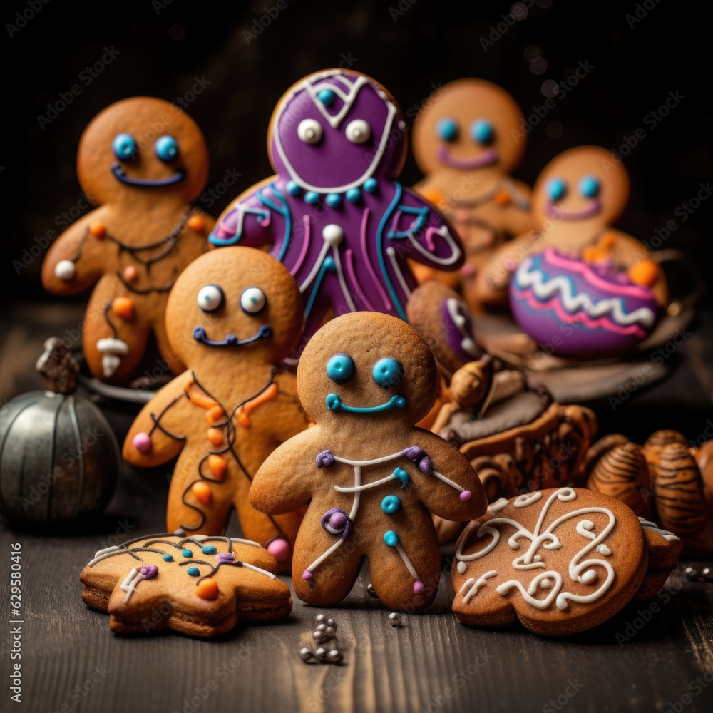 Halloween cookies.Spooky halloween