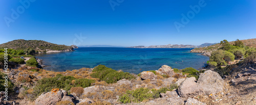 Yalikavak Coastline view in Bodrum Peninsula of Turkey photo