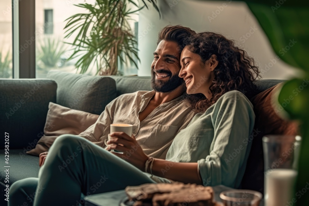 Illustration of diverse ethnic modern couples - Different ages - Created with generative ai Illustration of diverse ethnic modern couples - Different ages - Created with generative ai