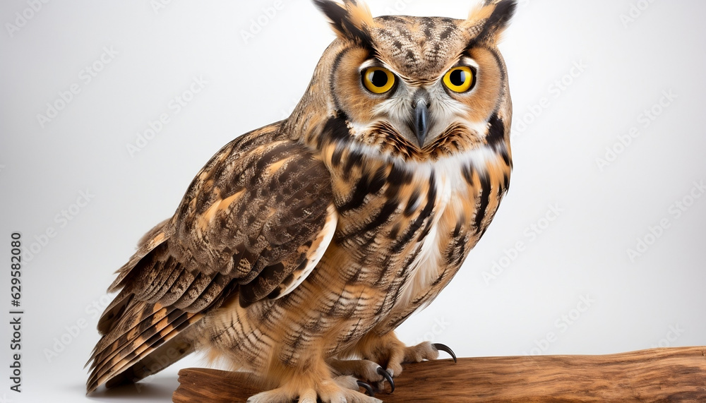 Fototapeta premium great horned owl. horned owl. owl, bird, animal
