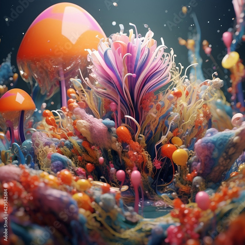 psychedelic colorful background