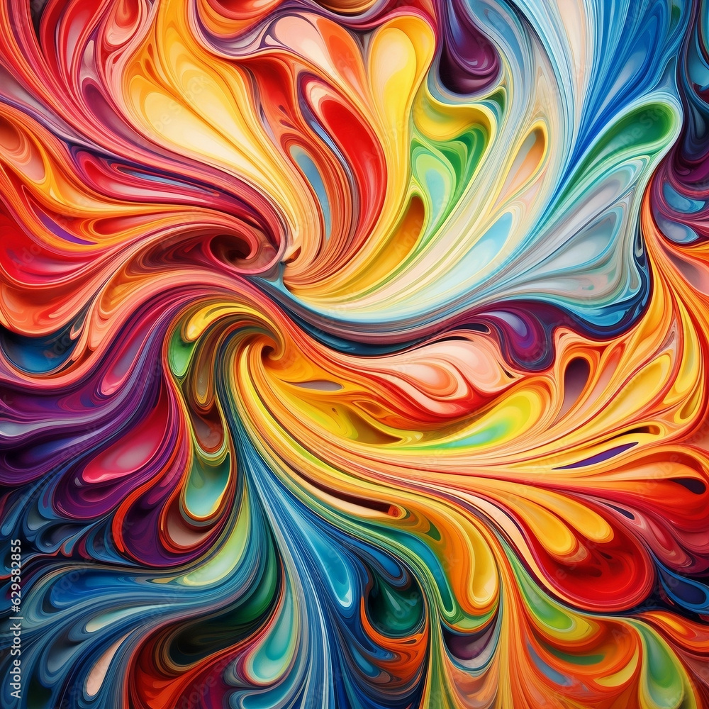 Rainbow swirl background Rainbow swirl background