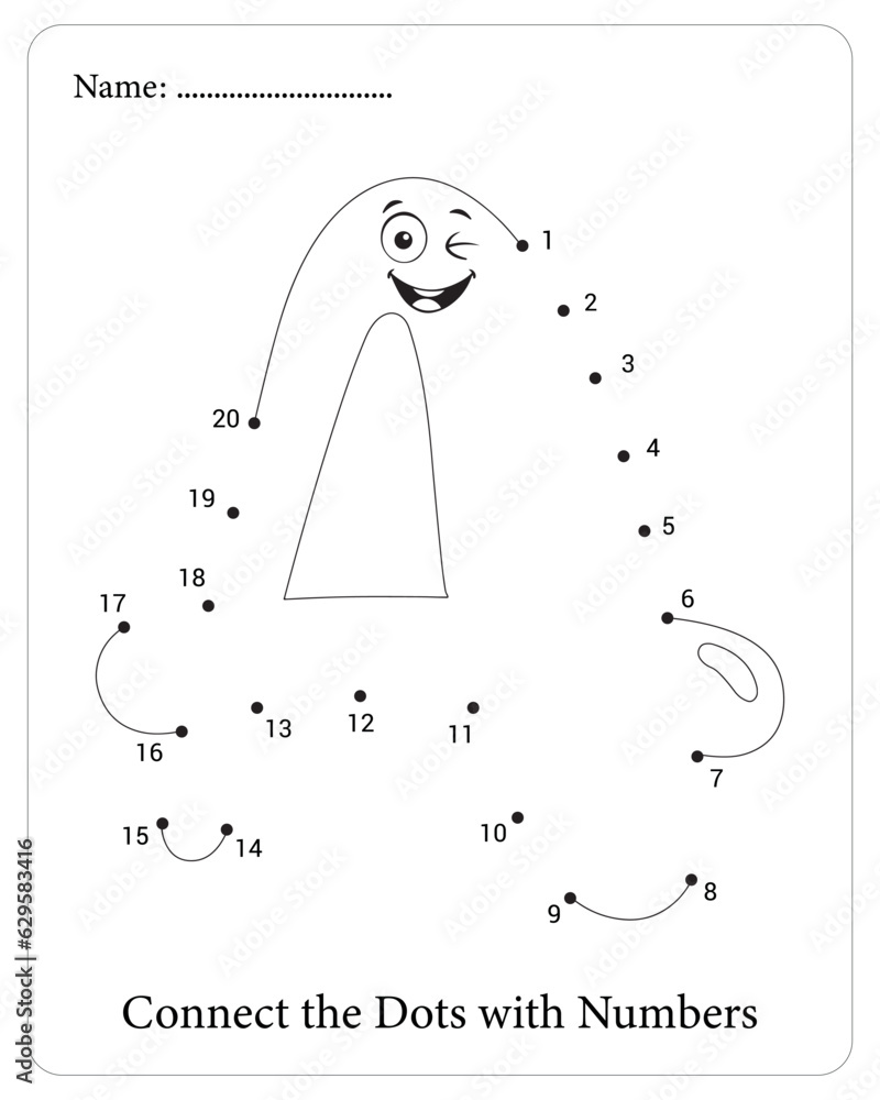 Cute Alphabet Dot To Dot Connect, Coloring Pages for kids, Activity
