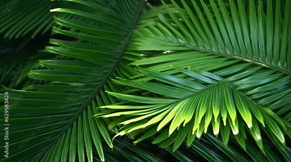 Obraz premium Palm leaves background