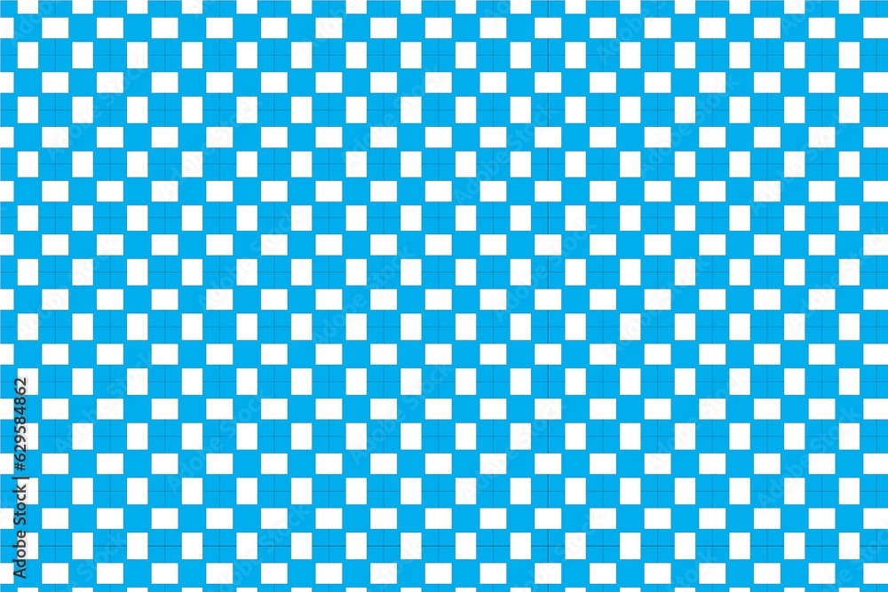 Table cloth pattern and blue background Table cloth pattern and blue background