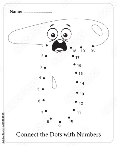A fun connectdots numbers worksheet activity for children to develop early learning skills