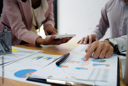 Wallpaper Mural Business People Meeting Design Ideas professional investor working new start up project. Concept. business planning in office Torontodigital.ca