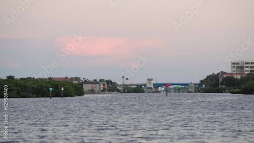 Midnight Pass Bridge along intercoastal waterway Siesta Key