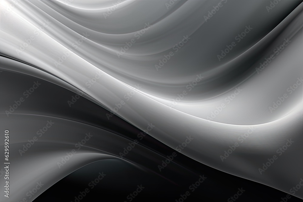 Misty Serenity: Abstract Waves in Shades of Grey (Generative AI) Misty Serenity: Abstract Waves in Shades of Grey (Generative AI)