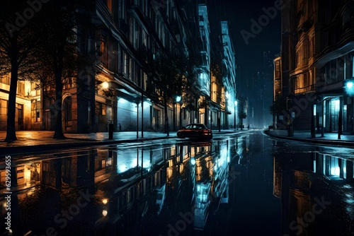 night street in the city © Haseeb