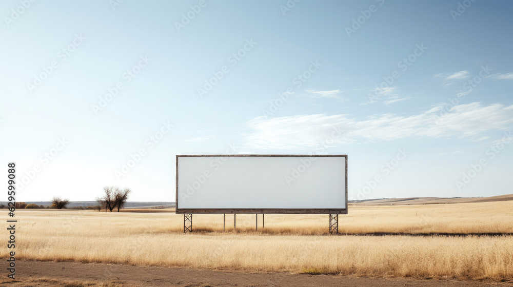 Obraz premium billboard on the field