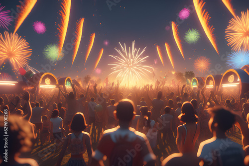 Summer Festivals. Generative AI