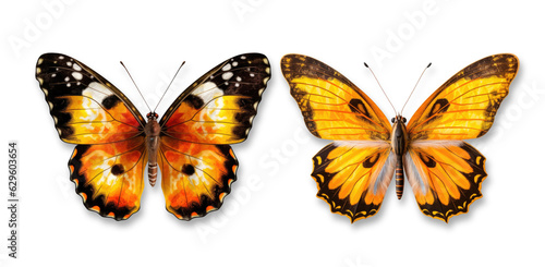 Colorful tropical butterflies with spread wings © Miquel