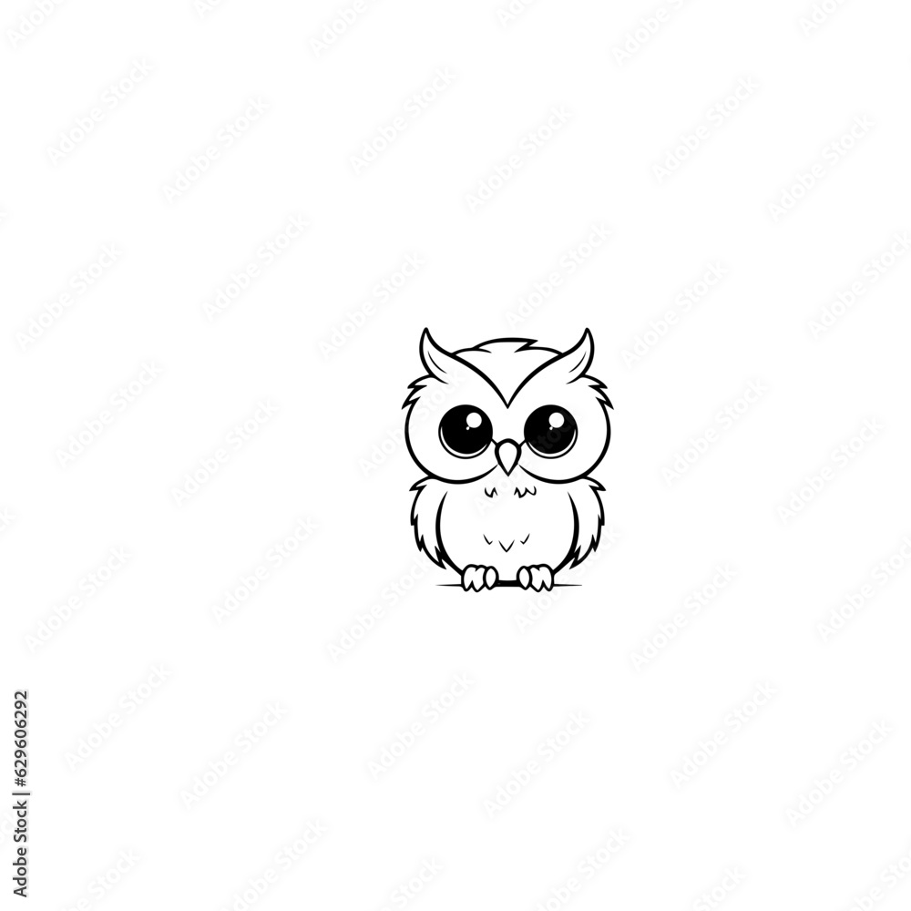 owl coloring page illustration owl coloring page illustration