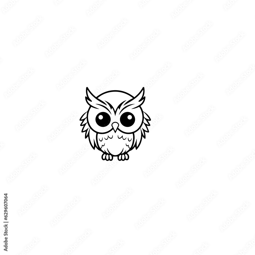 owl coloring page illustration owl coloring page illustration