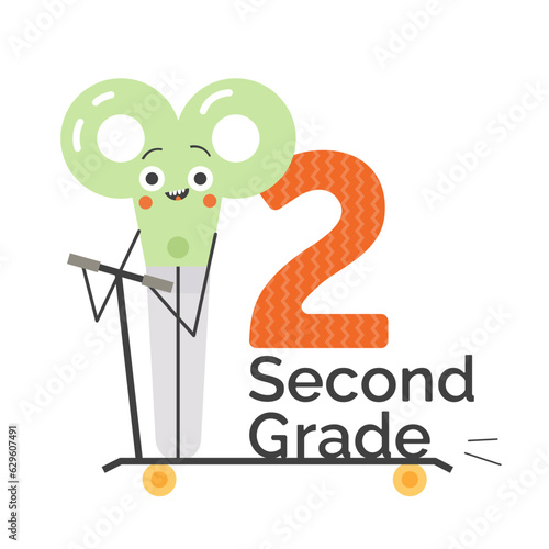 Second grade Printable Vector Illustration